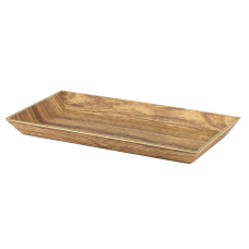 Platou din polistiren antibacterian WILLOW BUFFET, 27x14xh2,5cm, aspect lemn