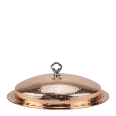 Platou oval cu capac CULINARO, inox cu invelis cupru, 45x35cm