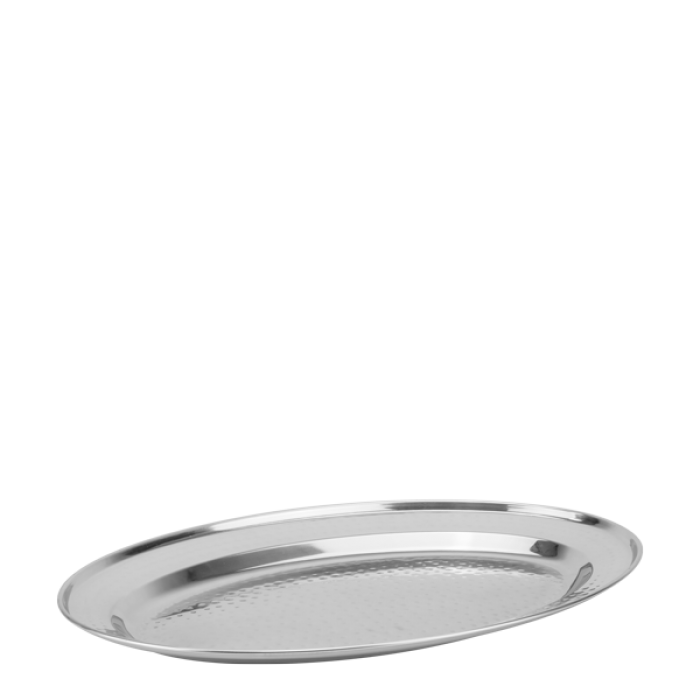 Platou oval din inox texturat CULINARO, 35cm