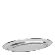 Platou oval din inox texturat CULINARO, 40cm