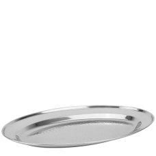 Platou oval din inox texturat CULINARO, 45cm
