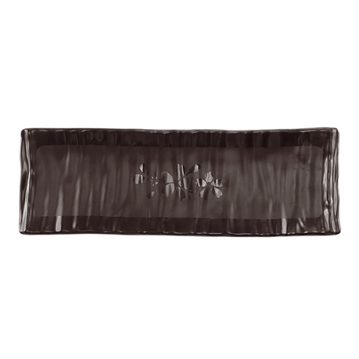 Platou pentru sushi dreptunghiular RAKI SHIBUI, 24x8xh2,2cm, melamina