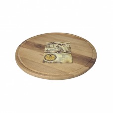 Platou rotund din lemn pentru servire pizza, MAYSTERNYA, D27xh1,5cm