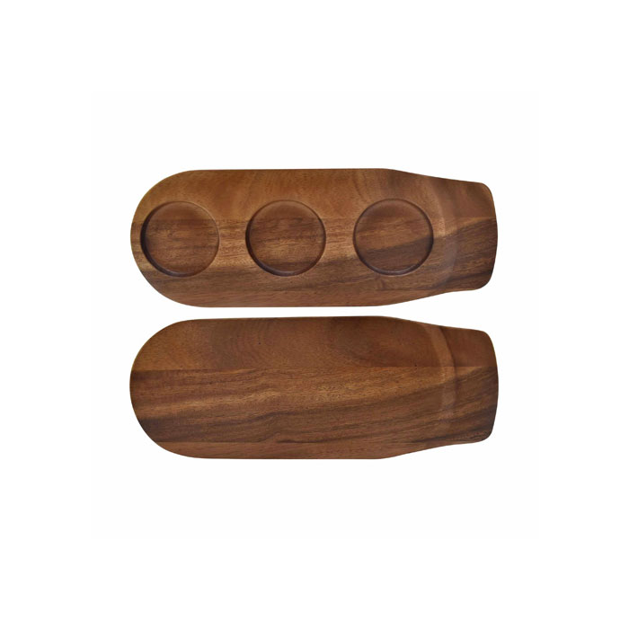 Platou servire cu 3 compartimente CULINARO ALAS, din lemn acacia, 36x14xh3cm, Table Theatre
