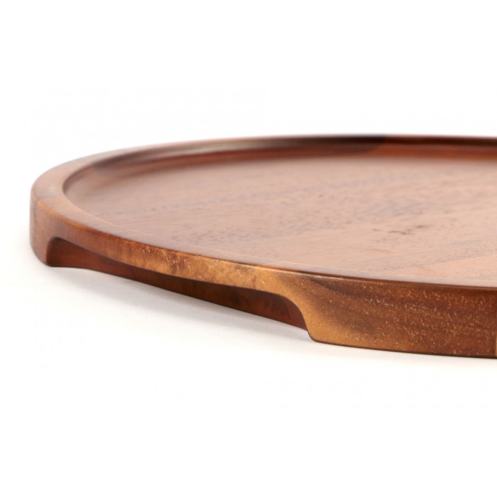 Platou servire pizza CULINARO ALAS, din lemn acacia, D32xh2cm, Table Theatre