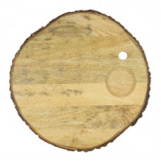 Platou servire si prezentare CULINARO ALAS, din lemn mango, D32xh2cm