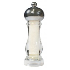 Rasnita acrilica cu sare BISETTI, 16,5cm, cu capac cromat