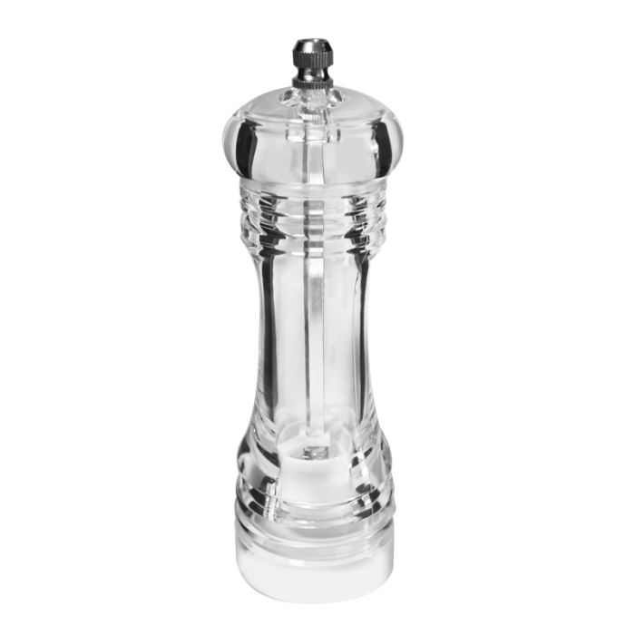 Rasnita acrilica sare/piper ILSA, mecanism ceramic, 15cm, transparenta