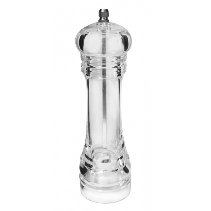 Rasnita acrilica sare/piper ILSA, mecanism ceramic, 20cm, transparenta