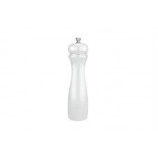 Rasnita manuala sare si piper ILSA, 20cm, mecanism ceramic, lemn lacuit, alba