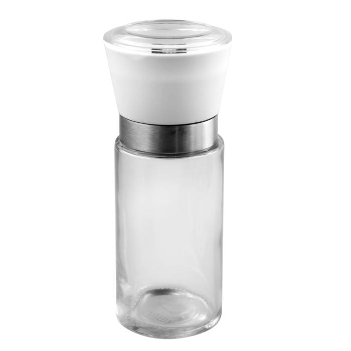 Rasnita sticla EASY LIFE cu capac alb, mecanism ceramic, 170ml