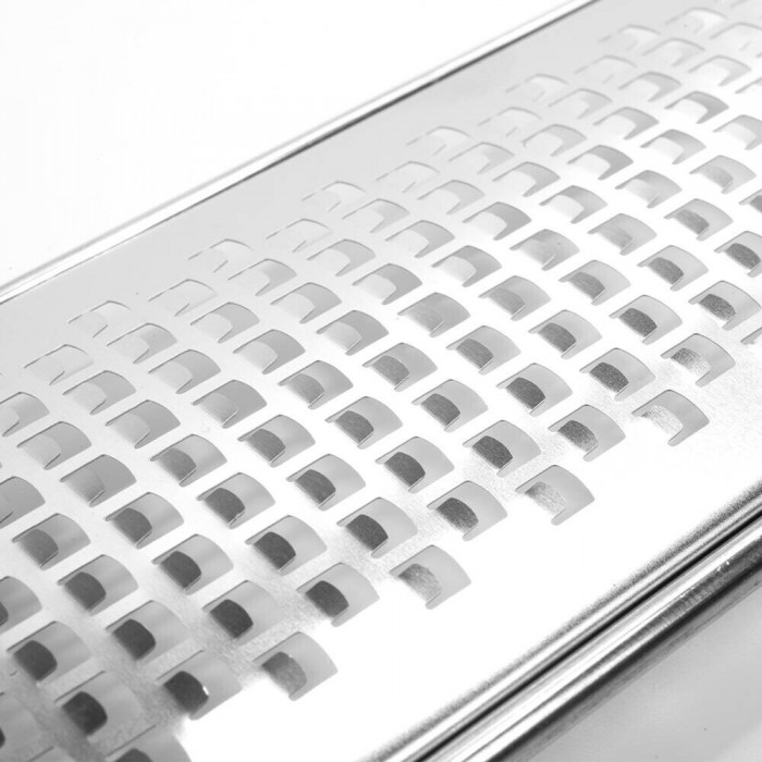 Razatoare lata cu dinti medii pentru legume/fructe/branzeturi PIRGE GASTRO profesionala, inox, maner gri