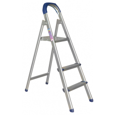 Scara metalica 3 trepte RAKI, 2 trepte + platforma, H120cm