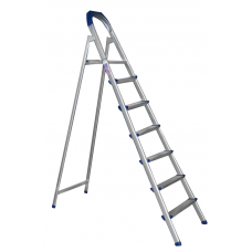 Scara metalica 7 trepte RAKI, 6 trepte + platforma, H208cm