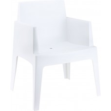 Scaun SIESTA BOX, 65x58xh80cm, polipropilena, alb