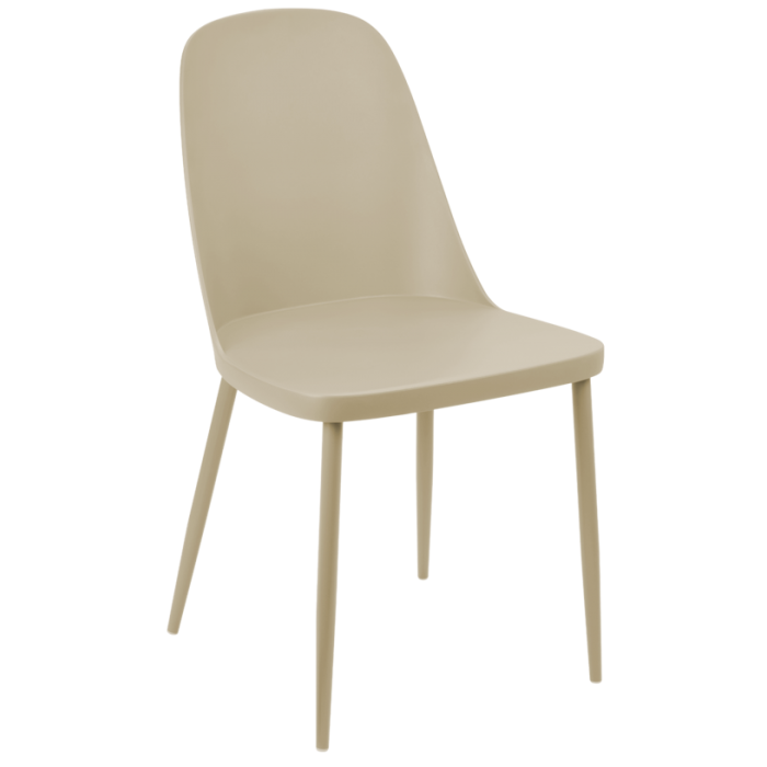 Scaun tersa/bucatarie cappuccino RAKI ORLANDO, 54x46xh80cm, polipropilena