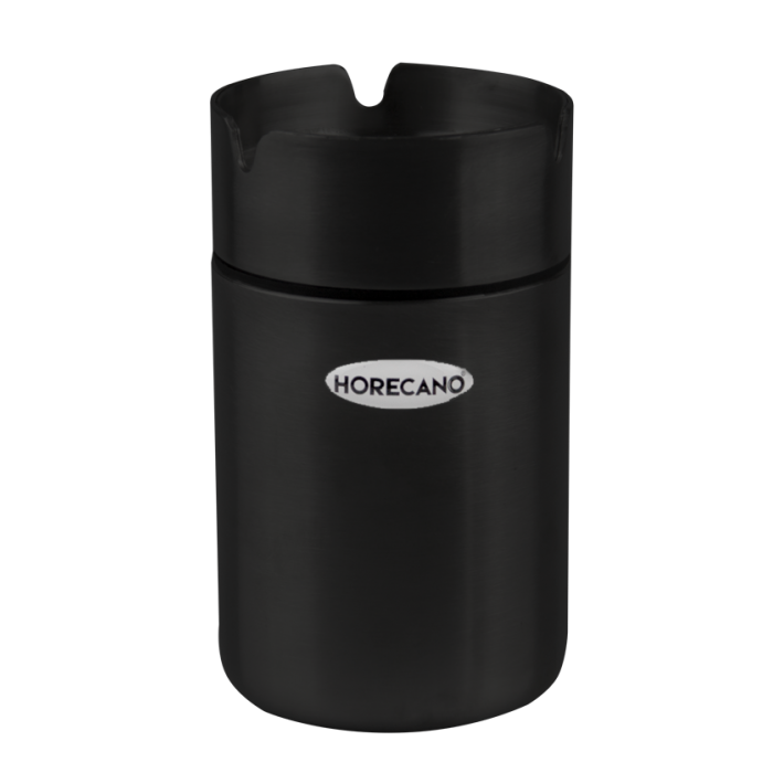 Scrumiera antivant RAKI D7xh12cm inox culoare neagra