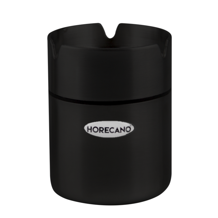 Scrumiera antivant RAKI D7xh9cm inox culoare neagra