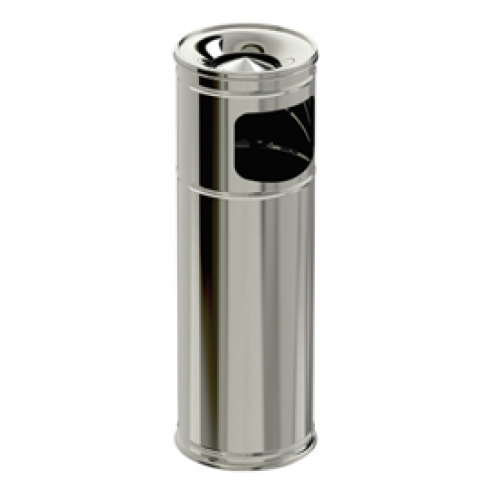 Scrumiera de exterior cu cos gunoi, inox RAKI TULUN D25xh60cm