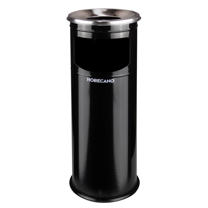 Scrumiera de exterior cu cos gunoi, negru RAKI TULUN D21xh60cm