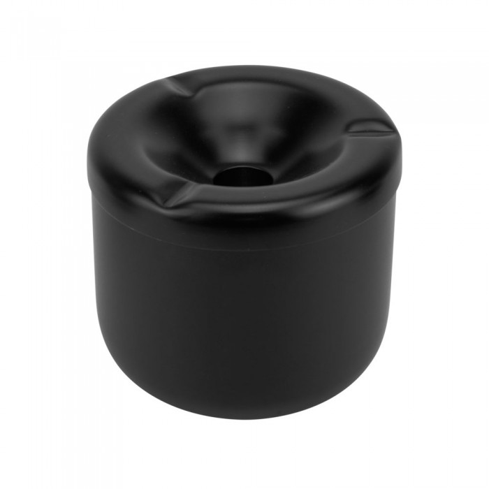 Scrumiera de masa antivant metalica RAKI, D10cm, neagra