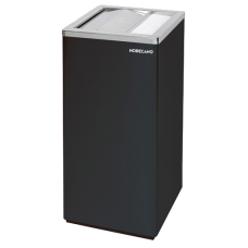 Scrumiera exterioara dreptunghiulara neagra RAKI 30x24xh60,5cm