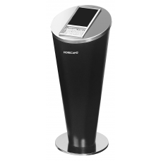 Scrumiera exterioara stationara, neagra RAKI 30,5xh72cm