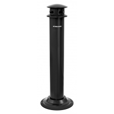 Scrumiera exterioara stationara, neagra RAKI 35xh108cm