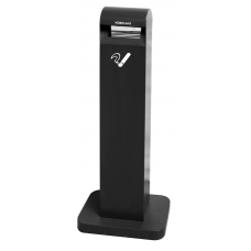 Scrumiera exterioara stationara, neagra RAKI 40x26xh104cm