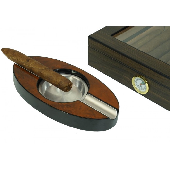 Scrumiera ovala pentru 2 trabucuri RAKI, 20x10xh2,5cm