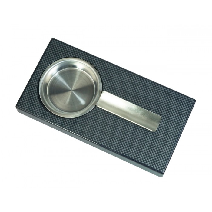 Scrumiera trabuc RAKI, 20x10xh2,5cm, aspect fibra de carbon