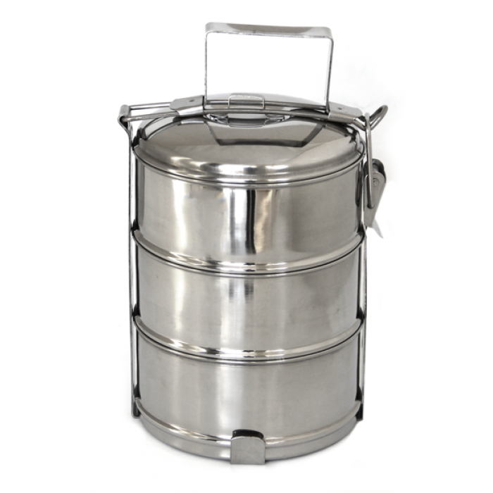 Set 3 caserole termice din inox RAKI, suprapozabile, 1,2lt, 16xh6,5cm