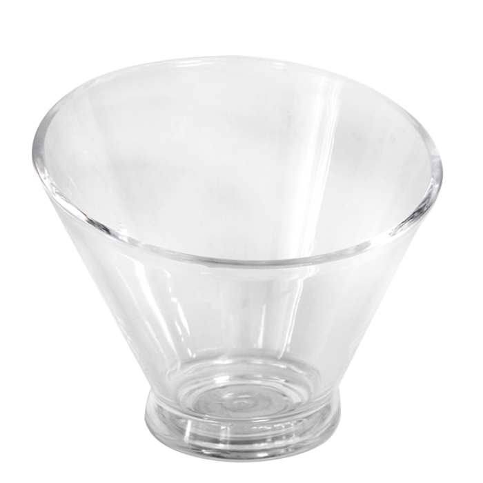 Set 6 boluri conus salata RAKI, D20x18cm, acril, transparente