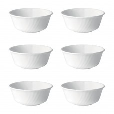 Set 6 boluri desert BORMIOLI EBRO, sticla opal, D12,5xh5,4cm