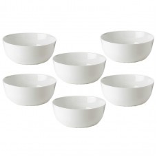 Set 6 boluri pentru salata BORMIOLI TOLEDO, sticla opal, D23xh9cm