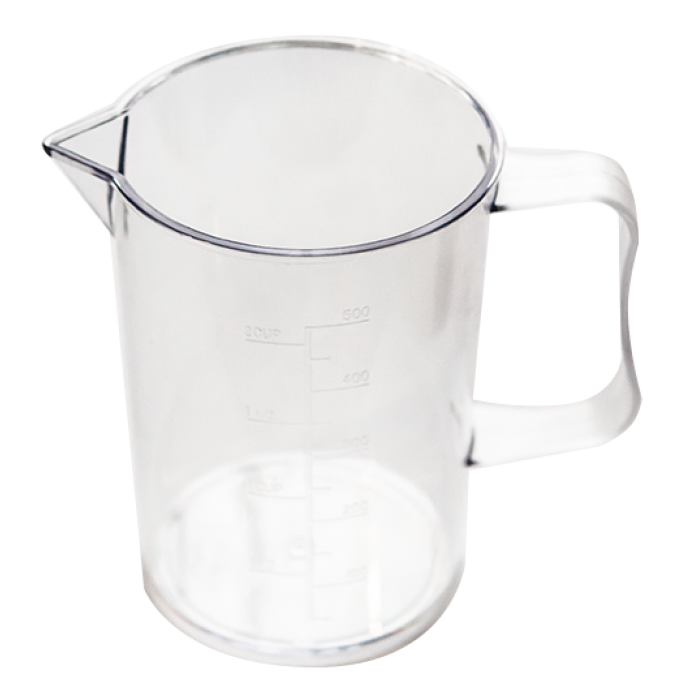 Set 6 cani gradate policarbonat RAKI, 500ml, D9xh12,4cm
