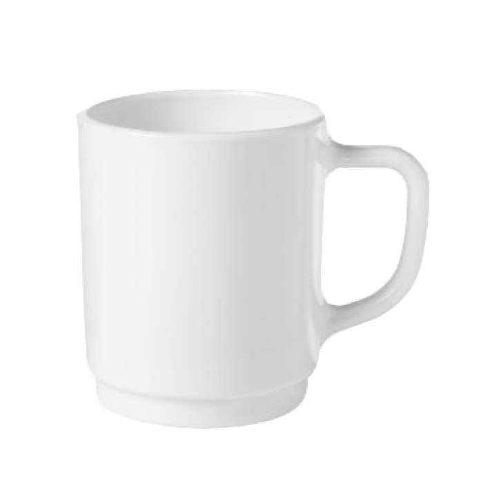 Set 6 cani pentru lapte BORMIOLI TOLEDO, sticla opal, 340ml