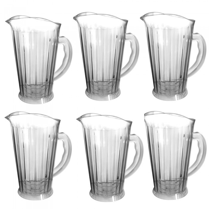 Set 6 carafe policarbonat RAKI, 1900ml, D13xh23cm