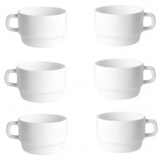 Set 6 cesti suprapozabile BORMIOLI PERFORMA, sticla opal,280ml