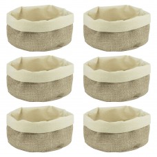 Set 6 cosuri paine textile rotunde CULINARO, D20xh12cm, bej