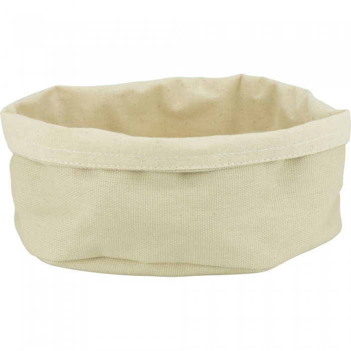 Set 6 cosuri textile ovale pentru paine/fructe CULINARO, 20x15xh10cm, crem