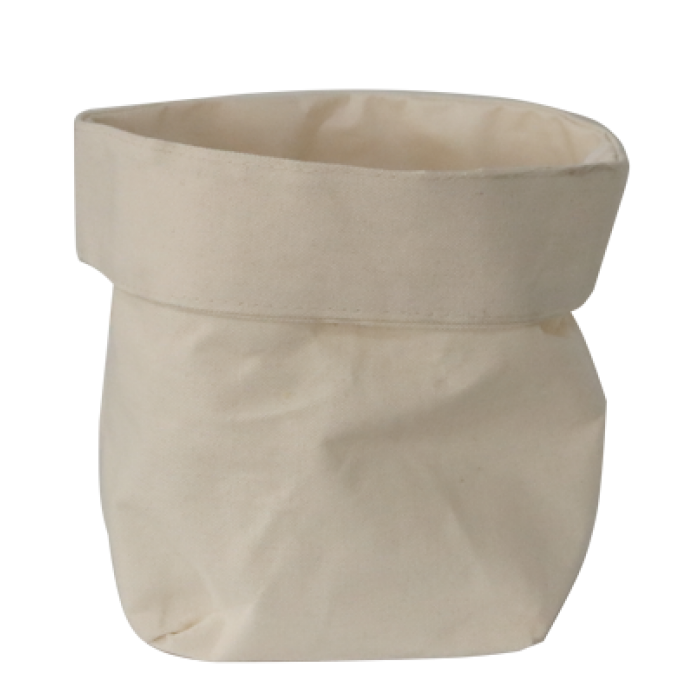 Set 6 cosuri textile paine RAKI, D15xh26cm, albe