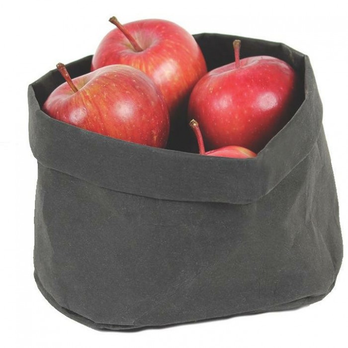 Set 6 cosuri textile paine RAKI, D17,5xh15cm, negre