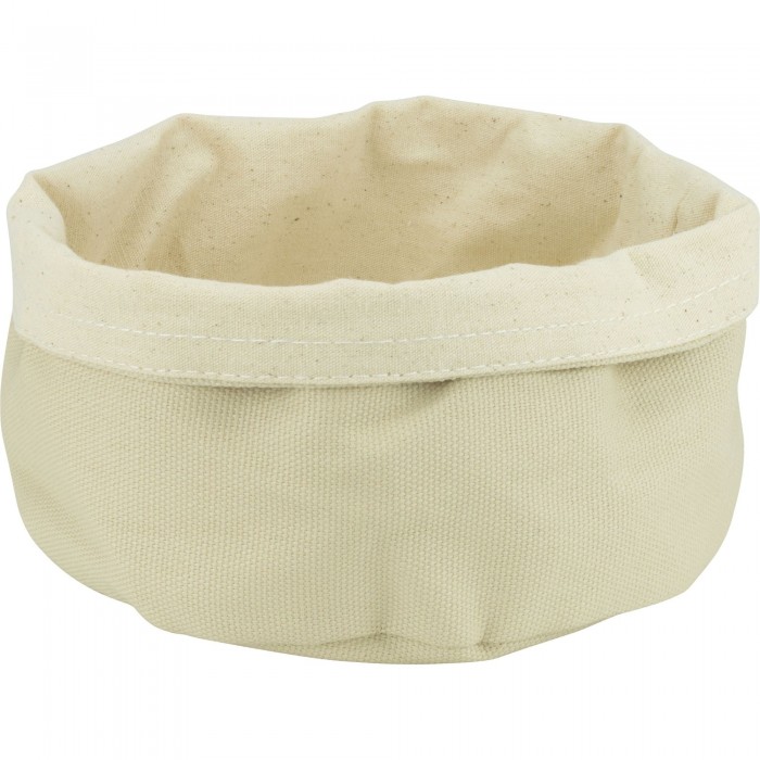 Set 6 cosuri textile rotunde pentru paine/fructe CULINARO, D17xh11cm, crem