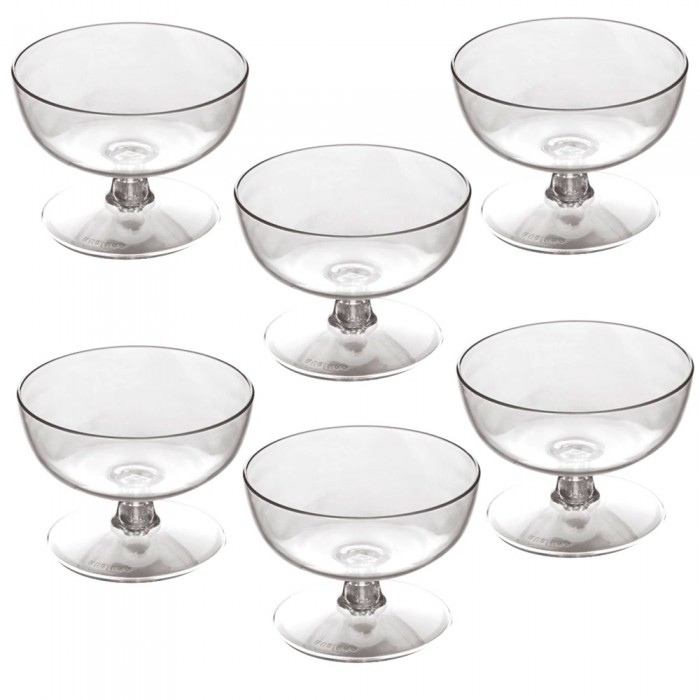 Set 6 cupe inghetata RAKI, 230ml, D10,3xh7,3cm, policarbonat
