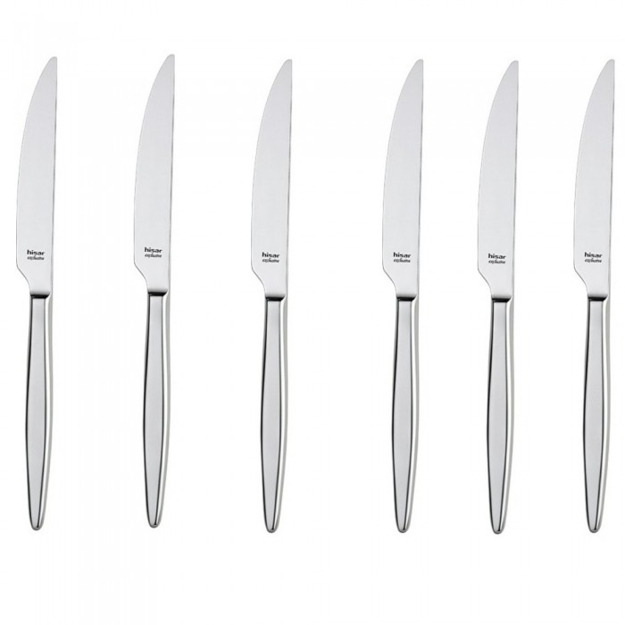 Set 6 cutite pentru desert, HISAR MERCURY, inox 18/10, L19,2cm