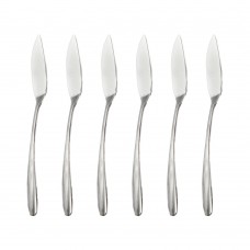 Set 6 cutite pentru peste INOXRIV NOVECENTO, otel inoxidabil 18/10, L20,7cm, grosime 3,5mm, finisaj lucios