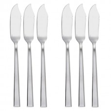 Set 6 cutite pentru peste, profesionale, HISAR MIAMI, inox 18/10, L21,6cm