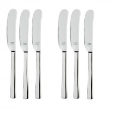 Set 6 cutite pentru unt, profesionale, HISAR LARA, inox 18/10, L19,5cm