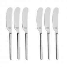 Set 6 cutite pentru unt, profesionale, HISAR MILANO, inox 18/10, L19,5cm